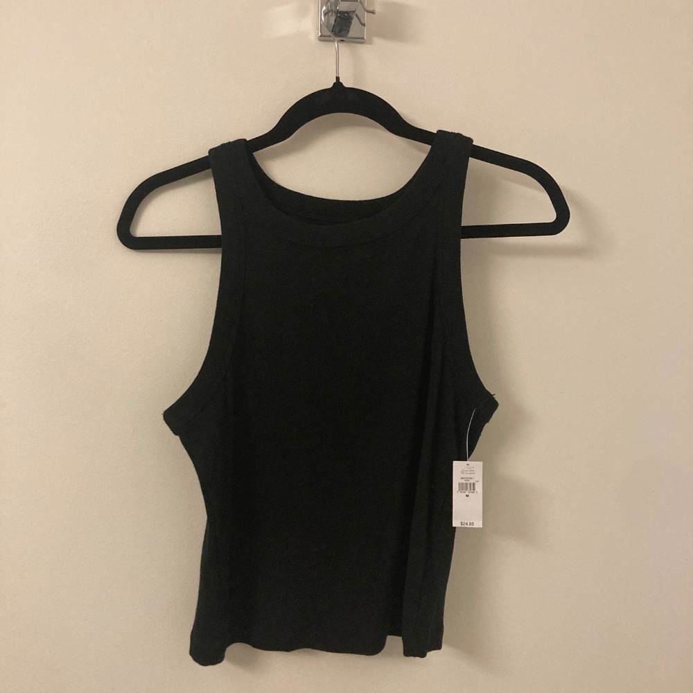Modern Rib Cropped Halter Top